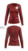 Mid-Carolina High School Women's Long Sleeve V-neck Shirt - 30