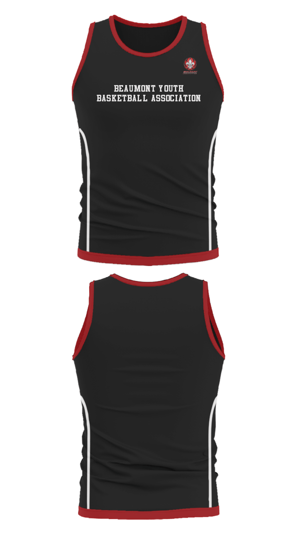 Tank Top, Beaumont Youth Basketball Association, Men's Basketball, Teamtime, Team time, sublimation, custom sports apparel, team uniforms, spirit wear, spiritwear, sports uniforms, custom shirts, team store, custom team store, fundraiser sports, apparel fundraiser