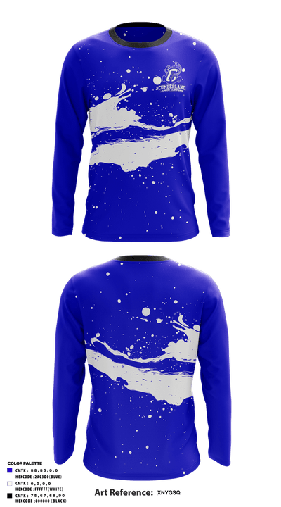 Cumberland Junior Clippers 58710776 Long Sleeve Performance Shirt 1