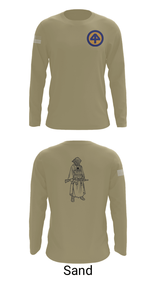 Long Sleeve Performance Shirt, A Co 1/1-114thA Co 1-114th INF, Army, Teamtime, Team time, sublimation, custom sports apparel, team uniforms, spirit wear, spiritwear, sports uniforms, custom shirts, team store, custom team store, fundraiser sports, apparel fundraiser