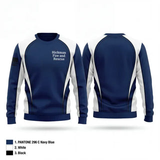Crew Neck Sweatshirt, Hickman Fire and Rescue, Fire Department, Teamtime, Team time, sublimation, custom sports apparel, team uniforms, spirit wear, spiritwear, sports uniforms, custom shirts, team store, custom team store, fundraiser sports, apparel fundraiser