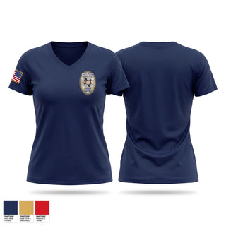 Womens Short Sleeve Vneck Shirt, Patrol, Police, Teamtime, Team time, sublimation, custom sports apparel, team uniforms, spirit wear, spiritwear, sports uniforms, custom shirts, team store, custom team store, fundraiser sports, apparel fundraiser
