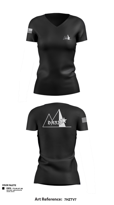 LARPstar 38068148 Women's Short Sleeve V-neck Shirt - 101