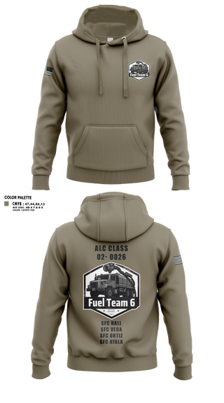 Hoodie, Fuel Team 6, Army, Teamtime, Team time, sublimation, custom sports apparel, team uniforms, spirit wear, spiritwear, sports uniforms, custom shirts, team store, custom team store, fundraiser sports, apparel fundraiser
