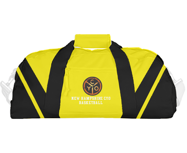 Duffle Bag, New Hampshire Cyo Basketball, Men's Basketball, Teamtime, Team time, sublimation, custom sports apparel, team uniforms, spirit wear, spiritwear, sports uniforms, custom shirts, team store, custom team store, fundraiser sports, apparel fundraiser