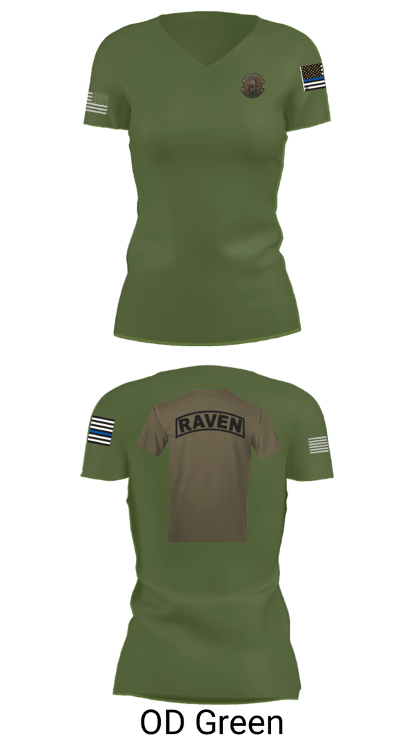 Women's Short Sleeve Vneck Shirt, , Air Force, Teamtime, Team time, sublimation, custom sports apparel, team uniforms, spirit wear, spiritwear, sports uniforms, custom shirts, team store, custom team store, fundraiser sports, apparel fundraiser