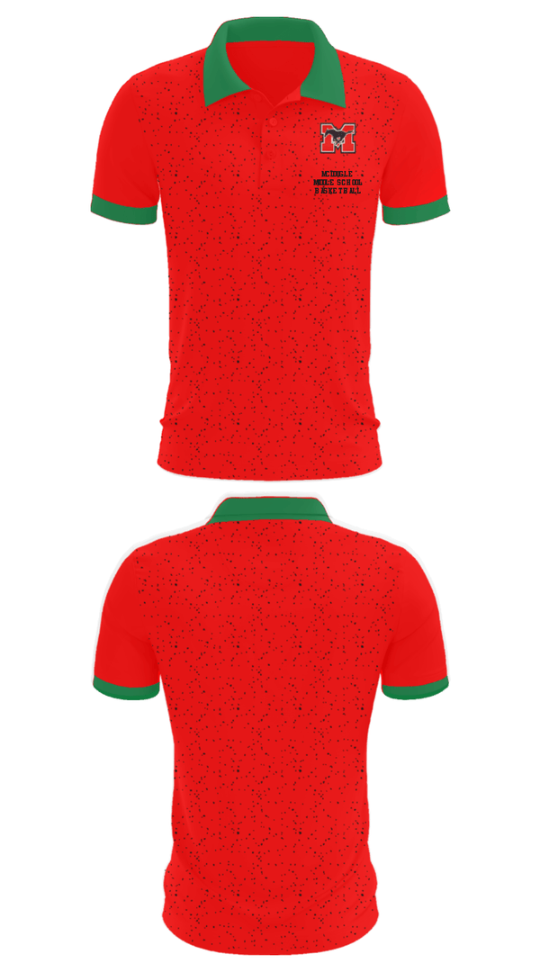 Short Sleeve Performance Polo, Mcdougle Middle School Basketball, Women's Basketball, Teamtime, Team time, sublimation, custom sports apparel, team uniforms, spirit wear, spiritwear, sports uniforms, custom shirts, team store, custom team store, fundraiser sports, apparel fundraiser