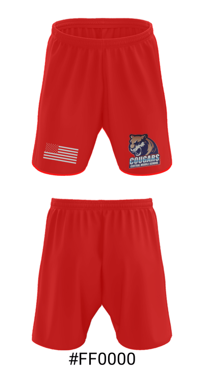 Central Middle School 39275107 Athletic Shorts With Pockets - 15