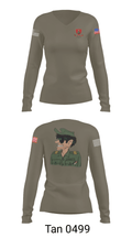 LEGION EXTRANJERA USA 15035615 Women's Long Sleeve V-neck Shirt - 39