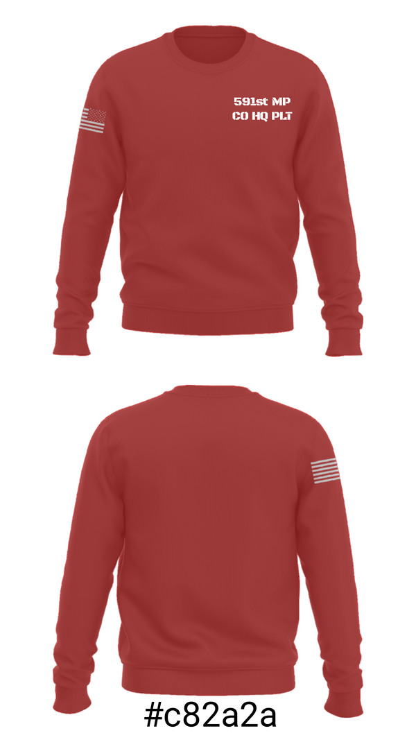 Crew Neck Sweatshirt, 591st MP CO HQ PLT, Army, Teamtime, Team time, sublimation, custom sports apparel, team uniforms, spirit wear, spiritwear, sports uniforms, custom shirts, team store, custom team store, fundraiser sports, apparel fundraiser