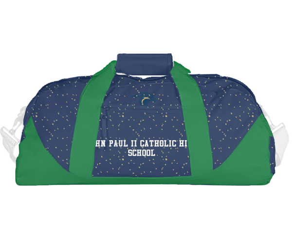 Duffle Bag, John Paul Ii Catholic High School, Spirit Store, Teamtime, Team time, sublimation, custom sports apparel, team uniforms, spirit wear, spiritwear, sports uniforms, custom shirts, team store, custom team store, fundraiser sports, apparel fundraiser