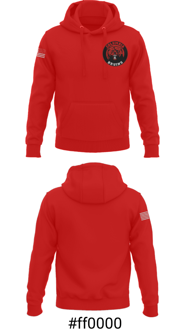 Hoodie, Columbia High School Basketball, Men's Basketball, Teamtime, Team time, sublimation, custom sports apparel, team uniforms, spirit wear, spiritwear, sports uniforms, custom shirts, team store, custom team store, fundraiser sports, apparel fundraiser