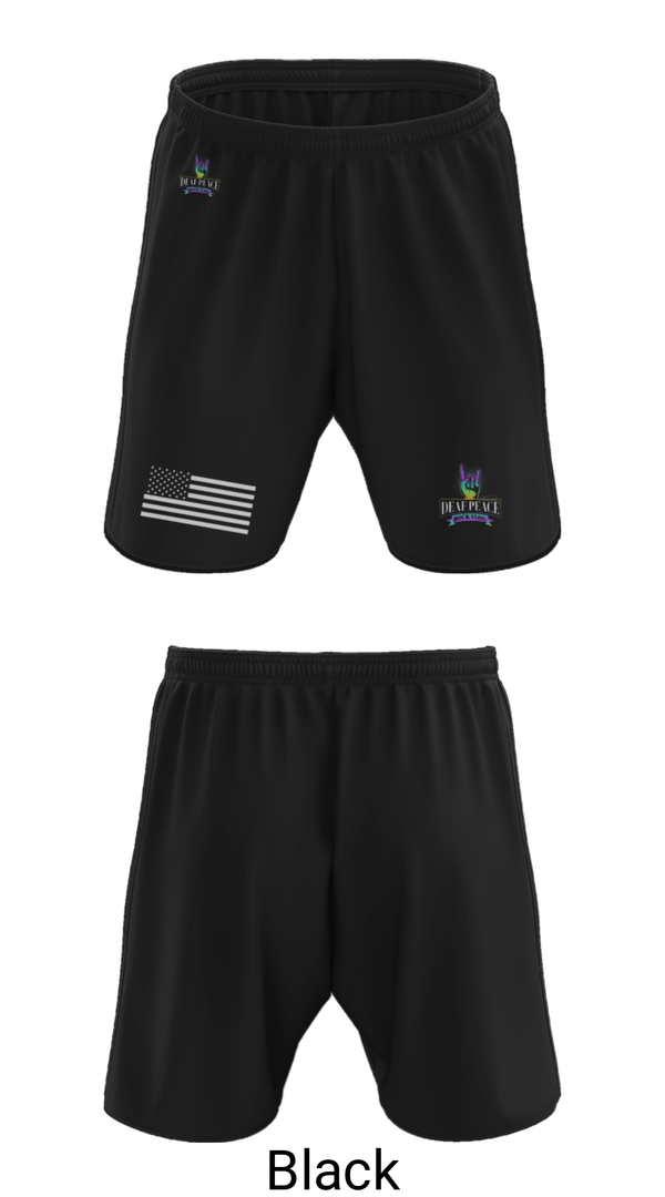 Athletic Shorts With Pockets, DeafPeaceRockVlog, , Teamtime, Team time, sublimation, custom sports apparel, team uniforms, spirit wear, spiritwear, sports uniforms, custom shirts, team store, custom team store, fundraiser sports, apparel fundraiser