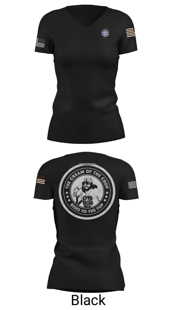 Women's Short Sleeve Vneck Shirt, 263rd QM, Army, Teamtime, Team time, sublimation, custom sports apparel, team uniforms, spirit wear, spiritwear, sports uniforms, custom shirts, team store, custom team store, fundraiser sports, apparel fundraiser