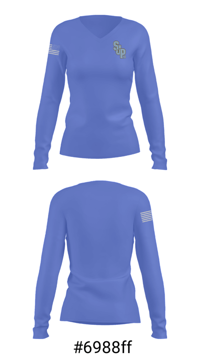 Saint John Paul II Academy 39434821 Women's Long Sleeve V-neck Shirt - 20
