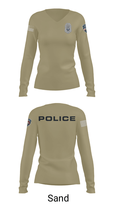 Nolensville Police Dept 20889239 Women's Long Sleeve V-neck Shirt - 47