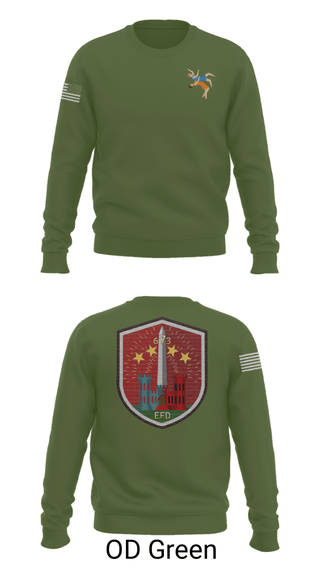 Crew Neck Sweatshirt, 673 EFD Vs. 134 FEST, Army, Teamtime, Team time, sublimation, custom sports apparel, team uniforms, spirit wear, spiritwear, sports uniforms, custom shirts, team store, custom team store, fundraiser sports, apparel fundraiser