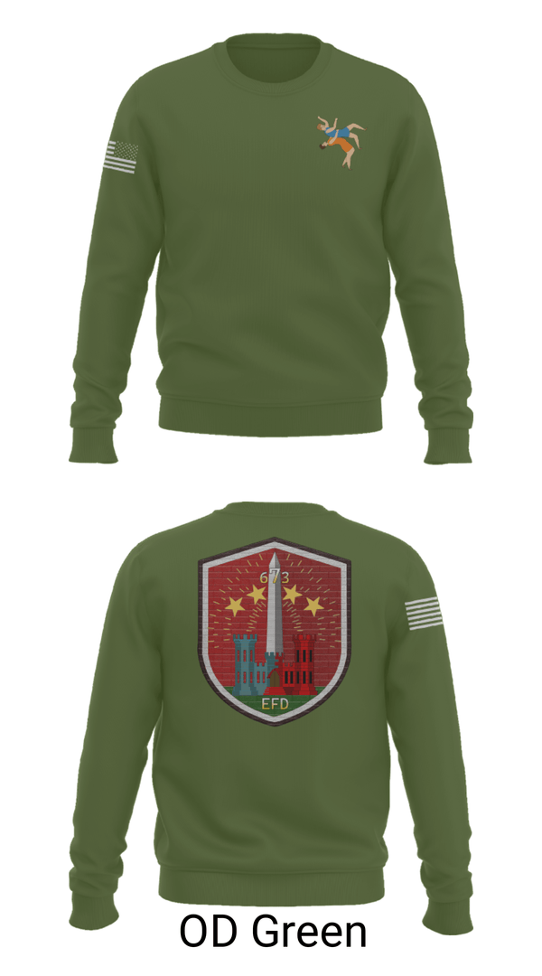 Crew Neck Sweatshirt, 673 EFD Vs. 134 FEST, Army, Teamtime, Team time, sublimation, custom sports apparel, team uniforms, spirit wear, spiritwear, sports uniforms, custom shirts, team store, custom team store, fundraiser sports, apparel fundraiser