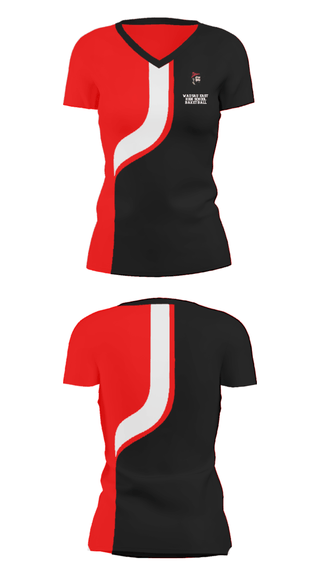 Women's Short Sleeve Vneck Shirt, Wausau East High School Baketball, Women's Basketball, Teamtime, Team time, sublimation, custom sports apparel, team uniforms, spirit wear, spiritwear, sports uniforms, custom shirts, team store, custom team store, fundraiser sports, apparel fundraiser