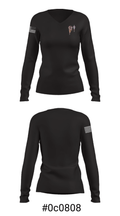 Bobcats 70742367 Women's Long Sleeve V-neck Shirt - 20