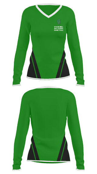 Women's Long Sleeve Vneck Shirt, Spackenkill High School Basketball, Women's Basketball, Teamtime, Team time, sublimation, custom sports apparel, team uniforms, spirit wear, spiritwear, sports uniforms, custom shirts, team store, custom team store, fundraiser sports, apparel fundraiser