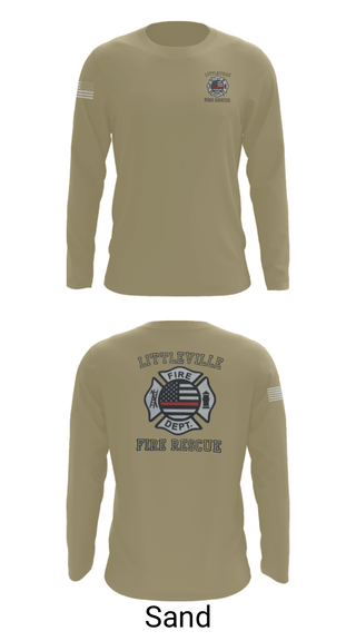 Long Sleeve Performance Shirt, Littleville Fire & Rescue, Fire Department, Teamtime, Team time, sublimation, custom sports apparel, team uniforms, spirit wear, spiritwear, sports uniforms, custom shirts, team store, custom team store, fundraiser sports, apparel fundraiser