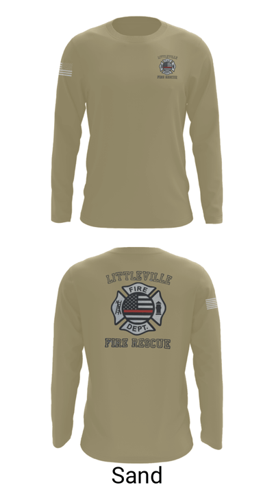 Littleville Fire & Rescue 55821755 Long Sleeve Performance Shirt - 43