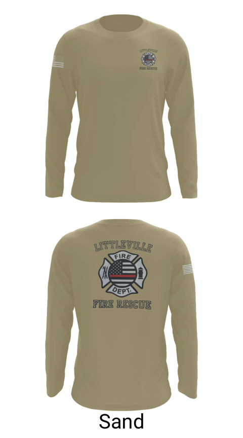 Long Sleeve Performance Shirt, Littleville Fire & Rescue, Fire Department, Teamtime, Team time, sublimation, custom sports apparel, team uniforms, spirit wear, spiritwear, sports uniforms, custom shirts, team store, custom team store, fundraiser sports, apparel fundraiser