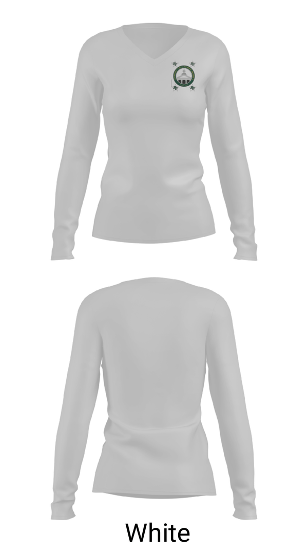 Women's Long Sleeve Vneck Shirt, Hamilton Middle School, Spirit Store, Teamtime, Team time, sublimation, custom sports apparel, team uniforms, spirit wear, spiritwear, sports uniforms, custom shirts, team store, custom team store, fundraiser sports, apparel fundraiser
