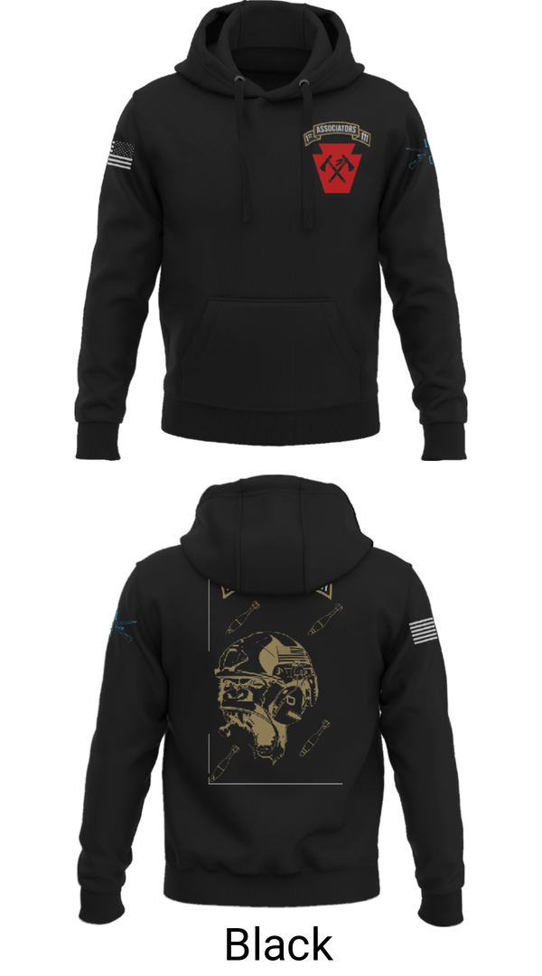 Hoodie, 1-111th IN BN 38506759, Army, Teamtime, Team time, sublimation, custom sports apparel, team uniforms, spirit wear, spiritwear, sports uniforms, custom shirts, team store, custom team store, fundraiser sports, apparel fundraiser