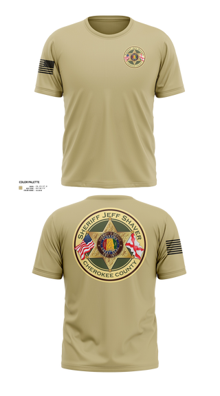 Old School Cotton Feel Shirt, Cherokee County Sheriff’s Office, Police, Teamtime, Team time, sublimation, custom sports apparel, team uniforms, spirit wear, spiritwear, sports uniforms, custom shirts, team store, custom team store, fundraiser sports, apparel fundraiser