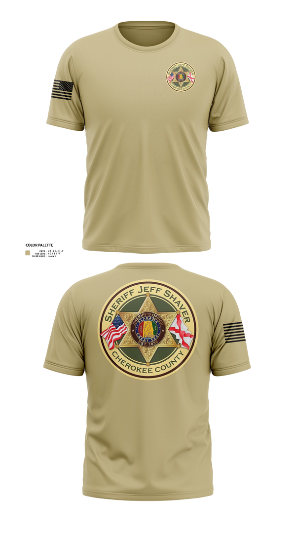 Cherokee County Sheriff’s Office Old School Cotton Feel Shirt - 21