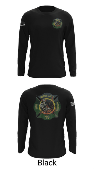 Long Sleeve Performance Shirt, Miami Dade Fire Rescue, Fire Department, Teamtime, Team time, sublimation, custom sports apparel, team uniforms, spirit wear, spiritwear, sports uniforms, custom shirts, team store, custom team store, fundraiser sports, apparel fundraiser