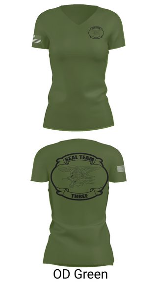 Womens Short Sleeve Vneck Shirt, SEAL team 3, Navy, Teamtime, Team time, sublimation, custom sports apparel, team uniforms, spirit wear, spiritwear, sports uniforms, custom shirts, team store, custom team store, fundraiser sports, apparel fundraiser