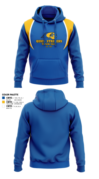 Hoodie, Quick Striders, Track & Field, Teamtime, Team time, sublimation, custom sports apparel, team uniforms, spirit wear, spiritwear, sports uniforms, custom shirts, team store, custom team store, fundraiser sports, apparel fundraiser