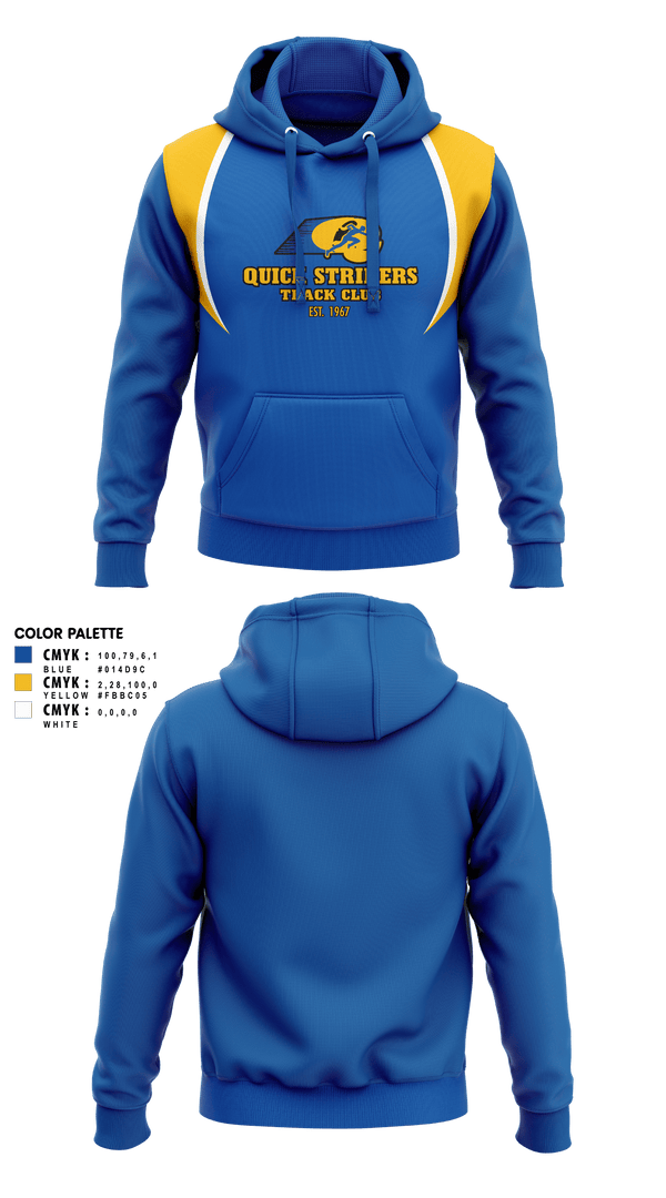 Hoodie, Quick Striders, Track & Field, Teamtime, Team time, sublimation, custom sports apparel, team uniforms, spirit wear, spiritwear, sports uniforms, custom shirts, team store, custom team store, fundraiser sports, apparel fundraiser