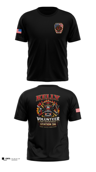 Old School Cotton Feel Shirt, Kelly volunteer fire department, Fire Department, Teamtime, Team time, sublimation, custom sports apparel, team uniforms, spirit wear, spiritwear, sports uniforms, custom shirts, team store, custom team store, fundraiser sports, apparel fundraiser