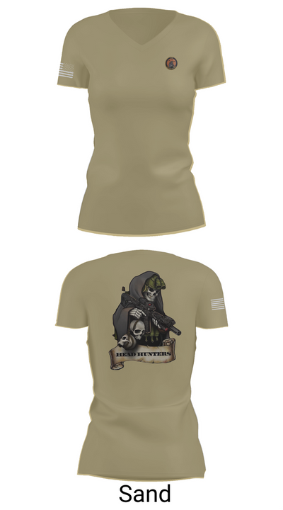 HHC 2-135th AVN REG 2256326 Women's Short Sleeve V-neck Shirt - 84
