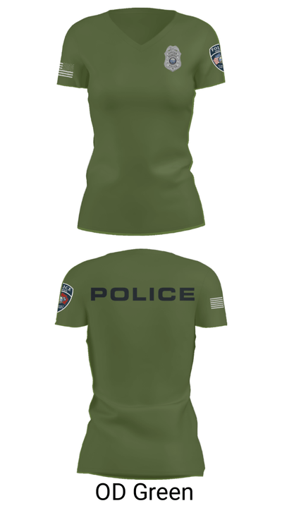 Nolensville Police Dept 20889239 Women's Short Sleeve V-neck Shirt - 28