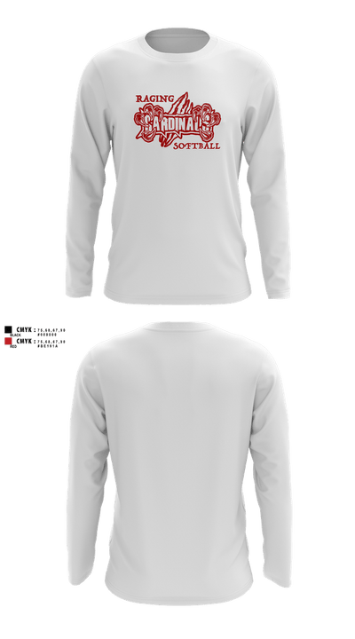 Raging Cardinals 3214463 Long Sleeve Performance Shirt 3