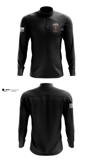 Quarter Zip Jacket, Priority 1 Rescue, EMS/EMT, Teamtime, Team time, sublimation, custom sports apparel, team uniforms, spirit wear, spiritwear, sports uniforms, custom shirts, team store, custom team store, fundraiser sports, apparel fundraiser