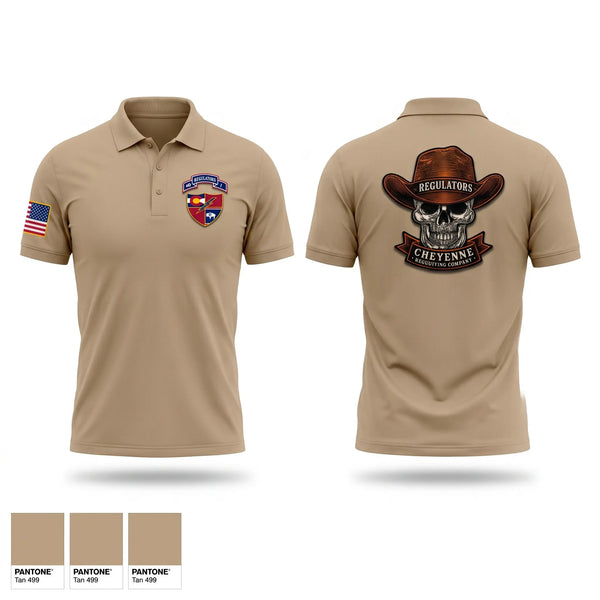 Short Sleeve Performance Polo, Cheyenne US Army Recruiting Company, Army, Teamtime, Team time, sublimation, custom sports apparel, team uniforms, spirit wear, spiritwear, sports uniforms, custom shirts, team store, custom team store, fundraiser sports, apparel fundraiser