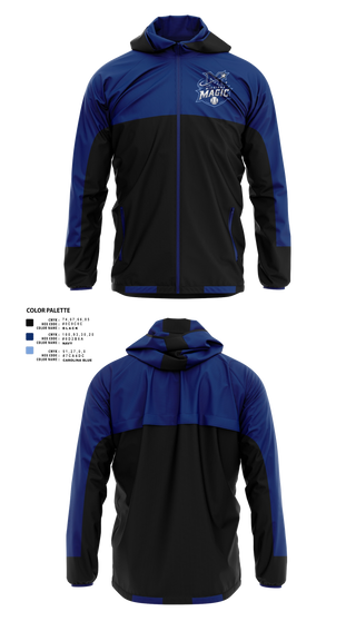 Windbreaker, Michiana Magic, Baseball, Teamtime, Team time, sublimation, custom sports apparel, team uniforms, spirit wear, spiritwear, sports uniforms, custom shirts, team store, custom team store, fundraiser sports, apparel fundraiser