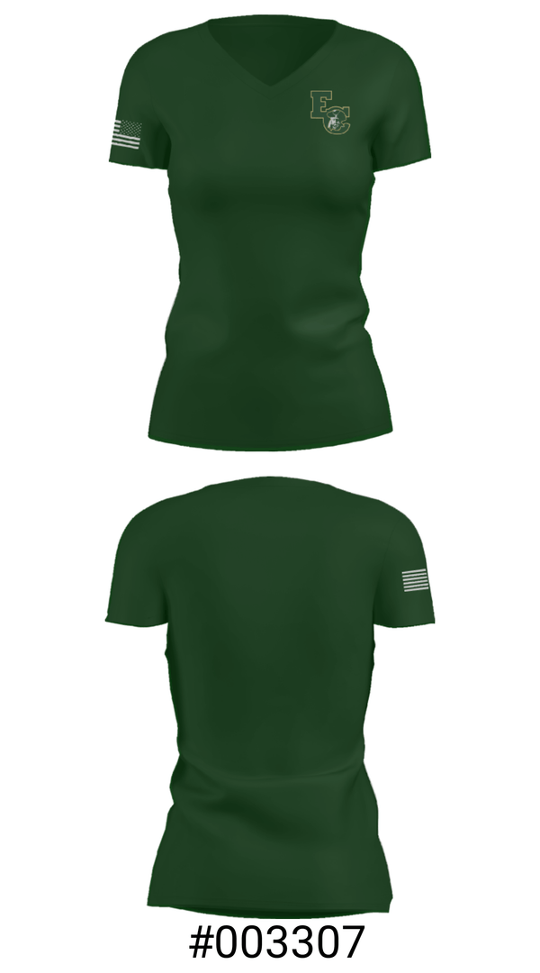 Women's Short Sleeve Vneck Shirt, East Chambers Elementary, Spirit Store, Teamtime, Team time, sublimation, custom sports apparel, team uniforms, spirit wear, spiritwear, sports uniforms, custom shirts, team store, custom team store, fundraiser sports, apparel fundraiser