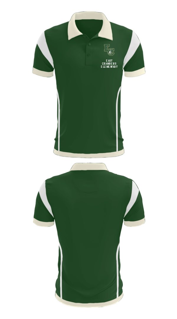 Short Sleeve Performance Polo, East Chambers Elementary, Spirit Store, Teamtime, Team time, sublimation, custom sports apparel, team uniforms, spirit wear, spiritwear, sports uniforms, custom shirts, team store, custom team store, fundraiser sports, apparel fundraiser