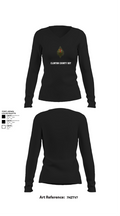 Clinton County SOT 49271130 Women's Long Sleeve V-neck Shirt - 21