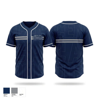 Full Button Baseball Jersey, Central coast Bulls, Baseball, Teamtime, Team time, sublimation, custom sports apparel, team uniforms, spirit wear, spiritwear, sports uniforms, custom shirts, team store, custom team store, fundraiser sports, apparel fundraiser