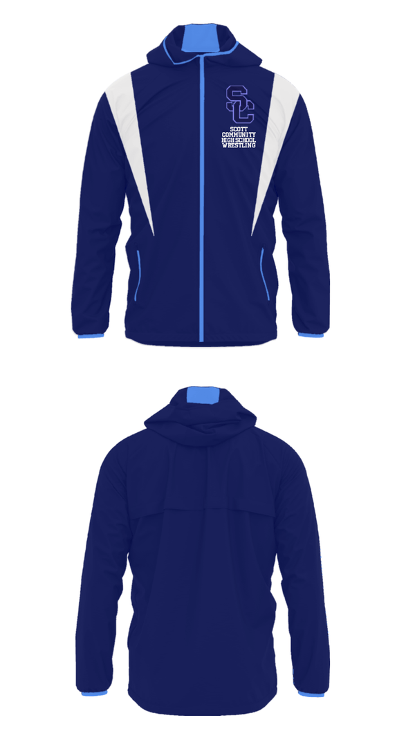 Windbreaker, Scott Community High School Wrestling, Wrestling, Teamtime, Team time, sublimation, custom sports apparel, team uniforms, spirit wear, spiritwear, sports uniforms, custom shirts, team store, custom team store, fundraiser sports, apparel fundraiser