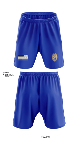 Athletic Shorts With Pockets, Port St. Joe Police Department, Police, Teamtime, Team time, sublimation, custom sports apparel, team uniforms, spirit wear, spiritwear, sports uniforms, custom shirts, team store, custom team store, fundraiser sports, apparel fundraiser