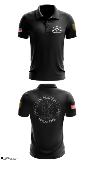 Short Sleeve Performance Polo, 2nd PLT, C co, 1-63 AR BN, Army, Teamtime, Team time, sublimation, custom sports apparel, team uniforms, spirit wear, spiritwear, sports uniforms, custom shirts, team store, custom team store, fundraiser sports, apparel fundraiser
